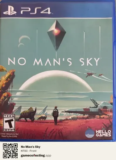 No Man's Sky PlayStation 4, NTSC box front