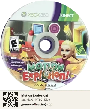 Motion Explosion! Xbox 360, NTSC disc