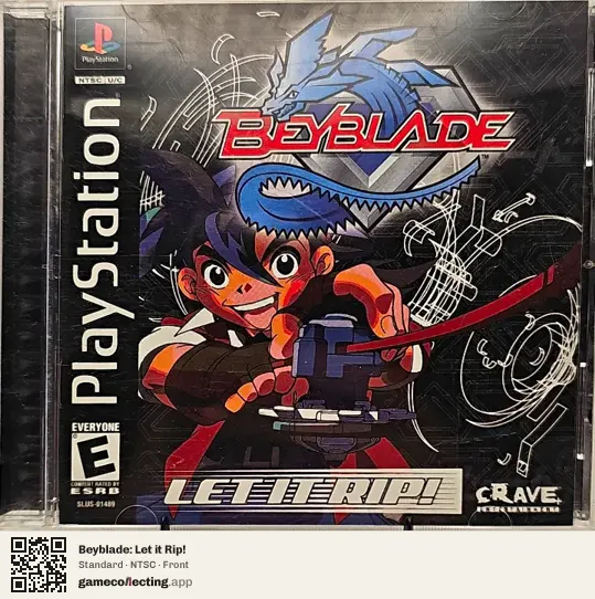 Beyblade: Let it Rip! PlayStation, NTSC box front