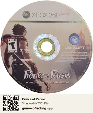 Prince of Persia Xbox 360, NTSC disc
