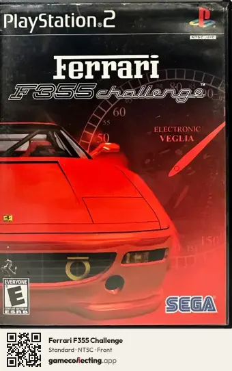 Ferrari F355 Challenge PlayStation 2, NTSC box front