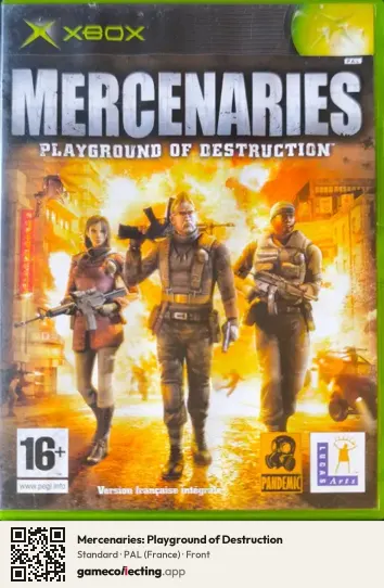Mercenaries: Playground of Destruction Xbox, France box front