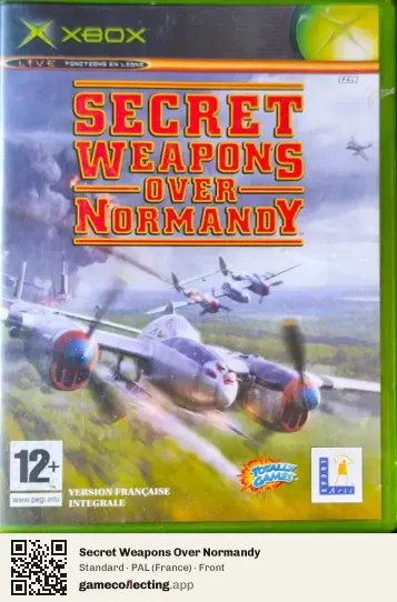 Secret Weapons Over Normandy Xbox, France box front