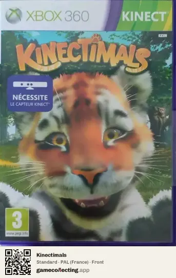 Kinectimals Xbox 360, France box front
