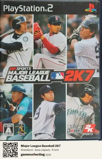 Major League Baseball 2K7 PlayStation 2, Asia box front