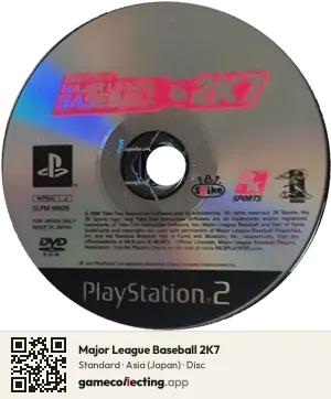 Major League Baseball 2K7 PlayStation 2, Asia disc