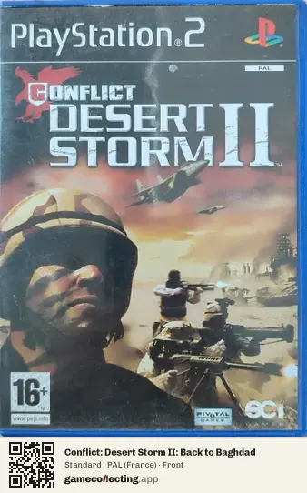 Conflict: Desert Storm II: Back to Baghdad PlayStation 2, France box front