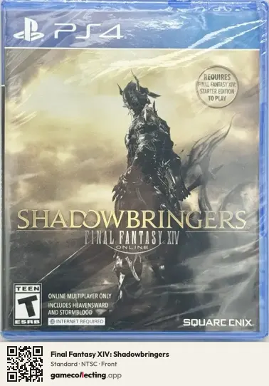 Final Fantasy XIV: Shadowbringers PlayStation 4, NTSC box front