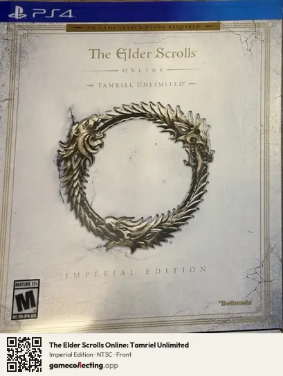 The Elder Scrolls Online: Tamriel Unlimited PlayStation 4, NTSC box front