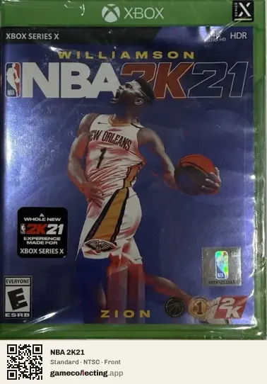 NBA 2K21 Xbox Series X, NTSC box front
