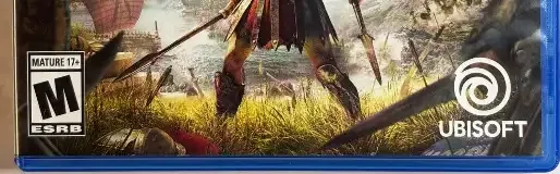 Assassin's Creed Odyssey, the ESRB box on its front