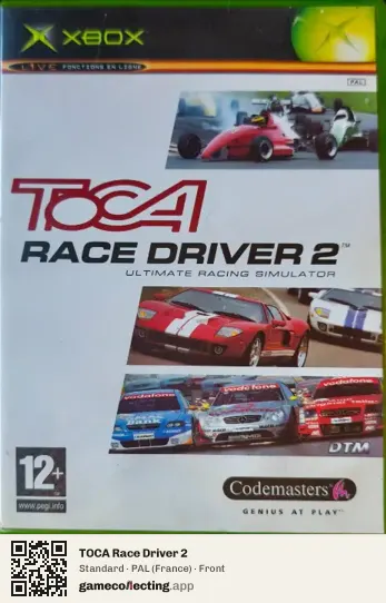 TOCA Race Driver 2 Xbox, France box front
