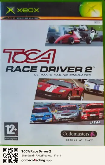 TOCA Race Driver 2 Xbox, France box front