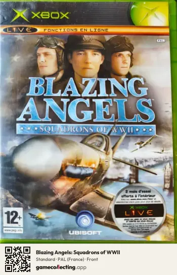 Blazing Angels: Squadrons of WWII Xbox, France box front