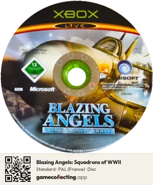 Blazing Angels: Squadrons of WWII Xbox, PAL disc