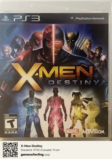 X-Men: Destiny PlayStation 3, Canada box front