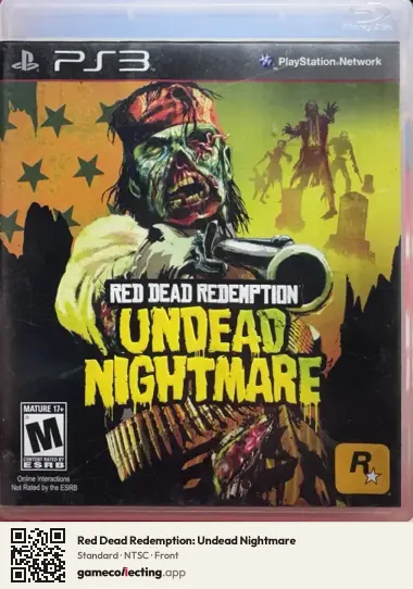 Red Dead Redemption: Undead Nightmare PlayStation 3, NTSC box front