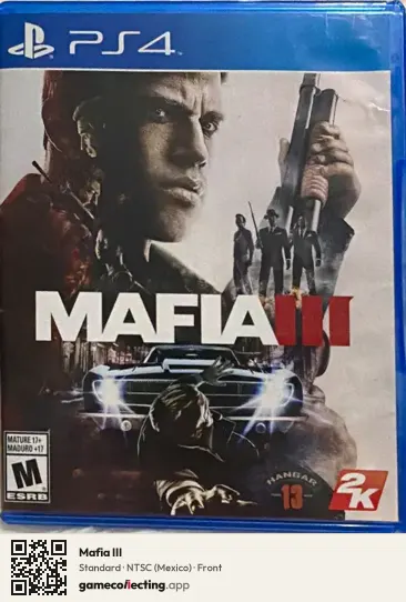 Mafia III PlayStation 4, Mexico box front
