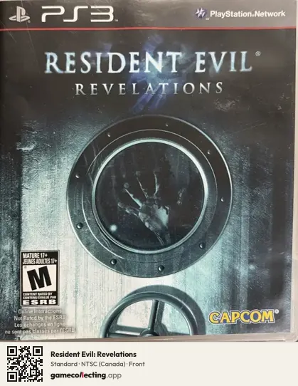 Resident Evil: Revelations PlayStation 3, Canada box front