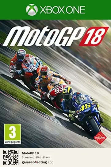 MotoGP 18 Xbox One, PAL box front