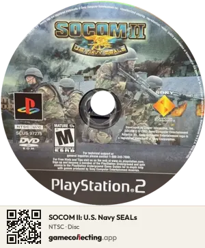 SOCOM II: U.S. Navy SEALs PlayStation 2, NTSC disc