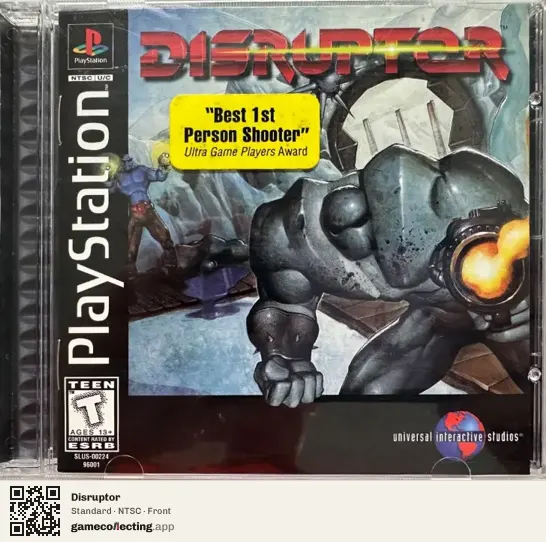 Disruptor PlayStation, NTSC box front