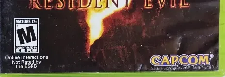 Resident Evil 5, the ESRB box on its front