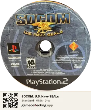 SOCOM: U.S. Navy SEALs PlayStation 2, NTSC disc