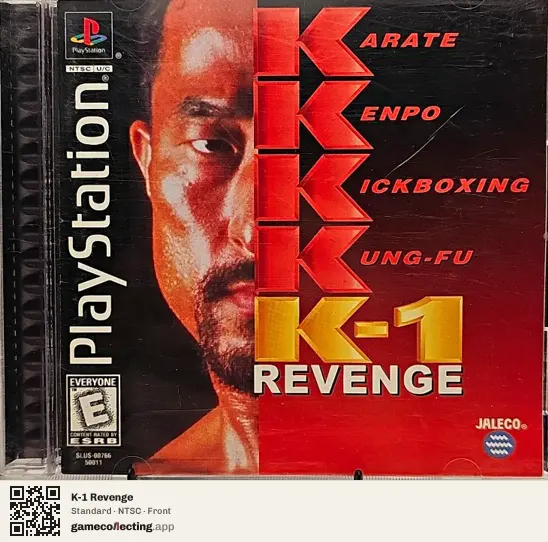 K-1 Revenge PlayStation, NTSC box front