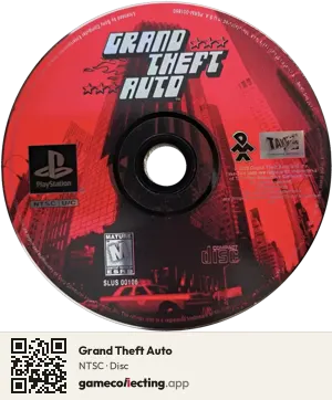 Grand Theft Auto PlayStation, NTSC disc