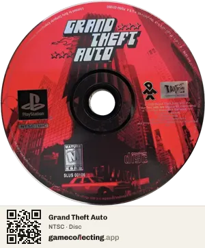 Grand Theft Auto PlayStation, NTSC disc