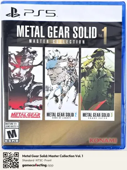 Metal Gear Solid: Master Collection Vol. 1 PlayStation 5, NTSC box front