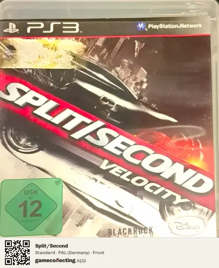 Split/Second PlayStation 3, Germany box front