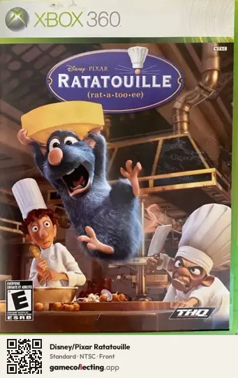 Disney/Pixar Ratatouille Xbox 360, NTSC box front