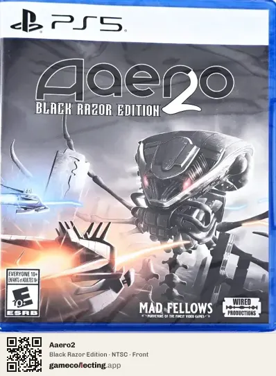 Aaero2 PlayStation 5, NTSC box front