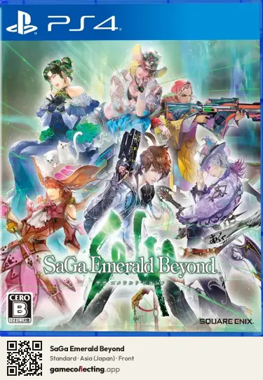 SaGa Emerald Beyond PlayStation 4, Japan box front