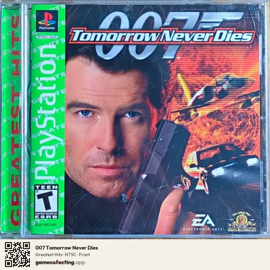 007 Tomorrow Never Dies PlayStation, NTSC box front