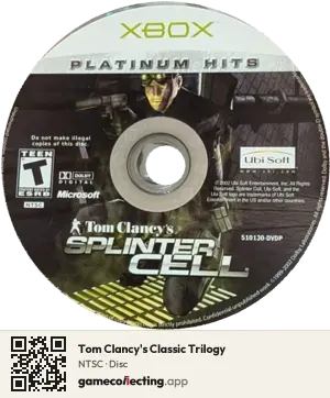Tom Clancy's Classic Trilogy Xbox, NTSC disc