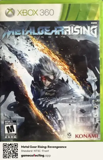 Metal Gear Rising: Revengeance Xbox 360, NTSC box front