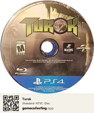Turok PlayStation 4, NTSC disc