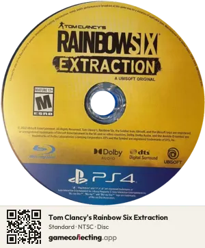 Tom Clancy's Rainbow Six Extraction PlayStation 4, NTSC disc