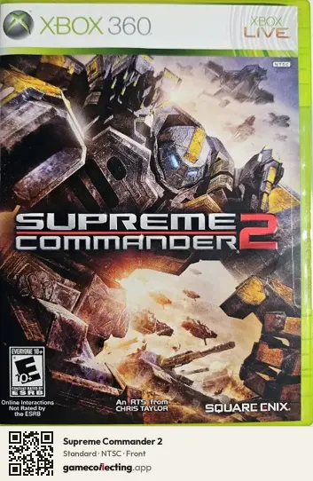 Supreme Commander 2 Xbox 360, NTSC box front