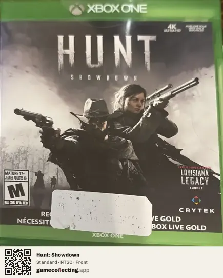Hunt: Showdown Xbox One, NTSC box front