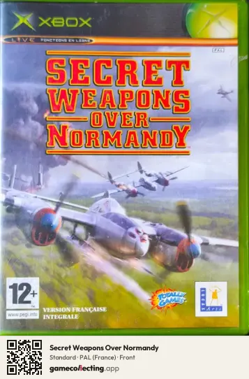 Secret Weapons Over Normandy Xbox, France box front