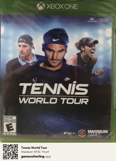 Tennis World Tour Xbox One, NTSC box front