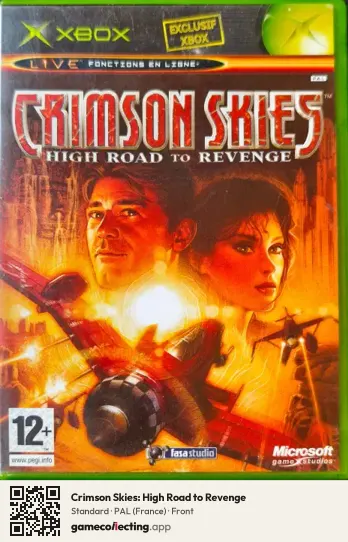 Crimson Skies: High Road to Revenge Xbox, France box front