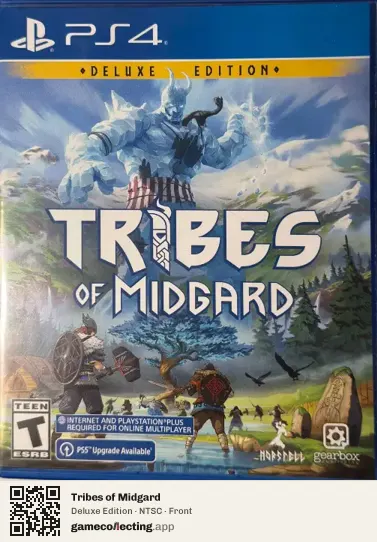 Tribes of Midgard PlayStation 4, NTSC box front