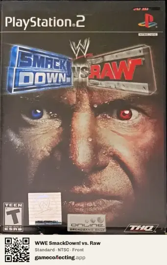 WWE SmackDown! vs. Raw PlayStation 2, NTSC box front