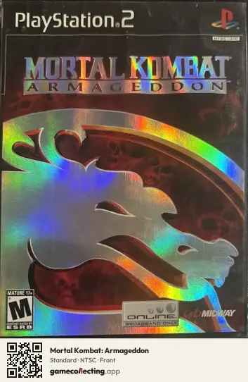 Mortal Kombat: Armageddon PlayStation 2, NTSC box front