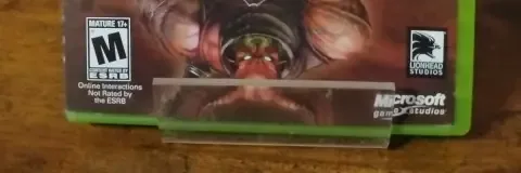 Fable II, the ESRB box on its front
